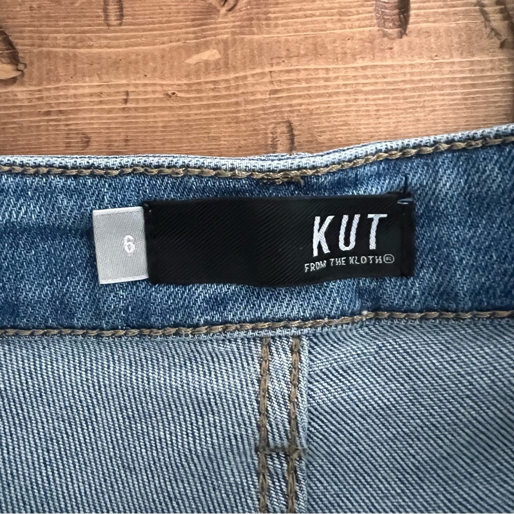 Kut From The Kloth Women’s Jeans Size 6 Button Fly Ankle High Rise Cropped - Picture 11 of 15
